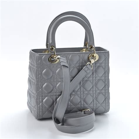 lady dior grey|christian dior lady medium.